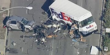 Where's my package? Delivery truck crashes, Amazon packages scattered ...